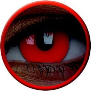 Soczewki świecące w świetle UV Glow Red, 2 szt. podkreślające kolor