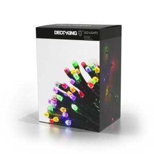 DecoKing Łańcuch świetlny LED 100 diod 10,43m MULTICOLOR