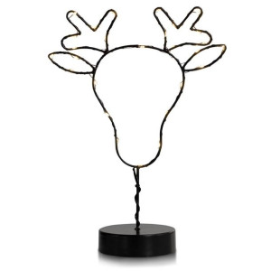DecoKing Dekoracja LED Głowa renifera 23,5x33 30 diod