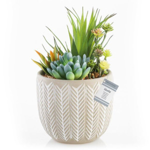 AmeliaHome Sztuczny kwiat ozdoba HERBI 22CM