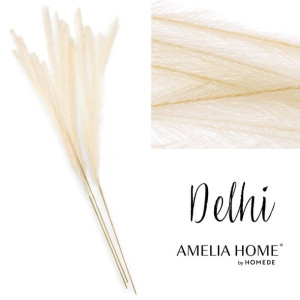 AmeliaHome Sztuczny kwiat trawa pampasowa DELHI 125CM 3szt krem