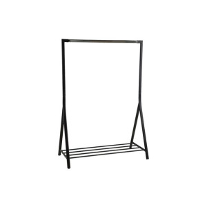 ACTONA Wieszak na ubrania z półką BRENI 165X117X59 czarny
