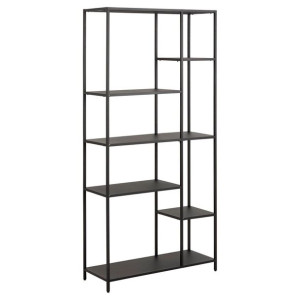 ACTONA Nowoczesny regał NEWIE 165X79X30 czarny