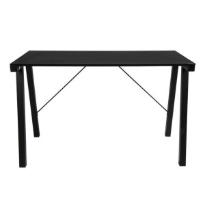 ACTONA Biurko ze szklanym blatem GRALINGEN 77X125X65 czarne