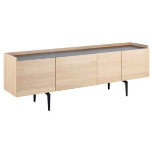 ACTONA Szafka kredens NOGGY 67X200X42 naturalny + czarny