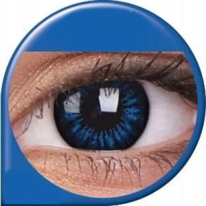 Soczewki kolorowe kwartalne Big Eyes Cool Blue, 2 szt. zmieniające kolor