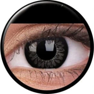 Soczewki kolorowe kontaktowe Big Eyes Dolly Black, 2 szt. zmieniające kolor