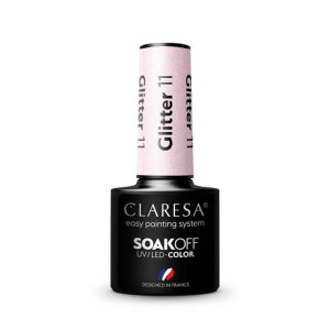 CLARESA Lakier hybrydowy GLITTER 11 -5g