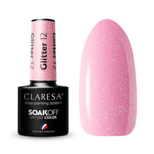 CLARESA Lakier hybrydowy GLITTER 12 -5g