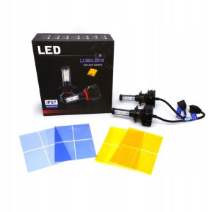 Żarówki LED H7 12V 24V CANBUS 5 kolorów ZES 2x4500