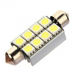Żarówka LED SV8.5 12V CANBUS 160lm 42mm CZERWONA