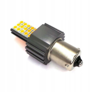 Żarówka Led Bau15s 12v 24v Canbus 1800lm Pomarańcz