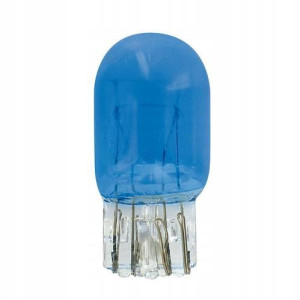 ŻARÓWKI W21/5W 12V W3x16q szkło barwione 2szt BLUE
