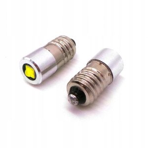Żarówka LED E10 4V 12V 24V 4W 300lm 5500K gwint