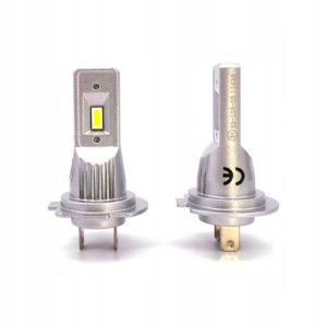 Żarówki LED H7 12V 24V CANBUS 2x4000lm KRÓTKIE E9