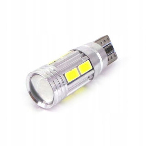 Żarówka LED T10 12V CANBUS 400lm mocna BIAŁA