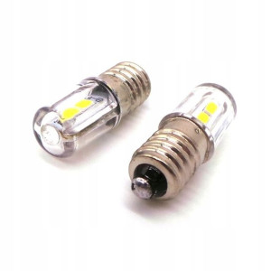 Żarówka LED E10 6V 4W 300lm 5500K z gwintem