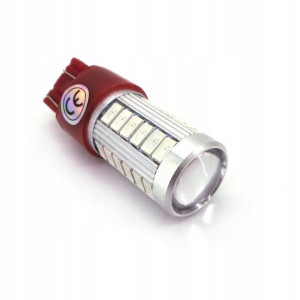 Żarówka LED 7443 12V 17W CANBUS 1000lm czerwona