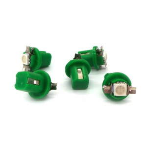 Żarówka LED COB B8.4 Bx8,4 12V 0,25W KOLORY zielon