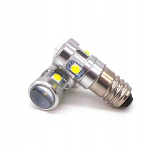 Żarówka LED E10 6V 500lm 5500K z gwintem MOCNA