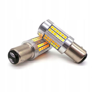 żarówka LED BAY15D 21/5W CANBUS biało-pomarańczowa