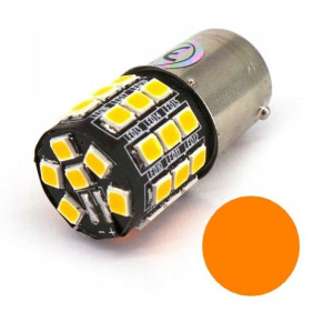 Żarówka LED BAU15S PY21W 12V 800lm pomarańczowa