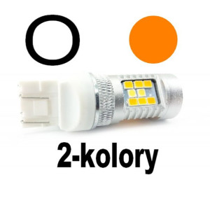 Żarówka LED 7443 12V 24V CANBUS 2000lm 2-kolorowa