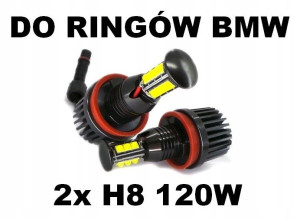Żarówka LED H8 do ringów BMW 120W zestaw 2x4800lm
