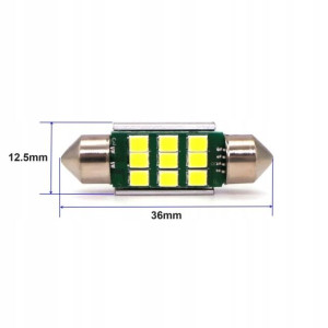 Żarówka rurkowa LED SV8.5 12V 350lm CANBUS 36mm N