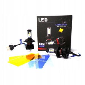 Żarówki LED H4 12V 24V CANBUS ZES2 2x8000lm hom E4