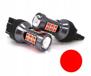 Żarówka LED 7443 12V 24V CANBUS 1400lm czerwona