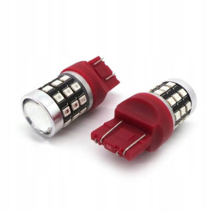 Żarówka Led 7443 12v 24v Canbus 1100lm Czerwona
