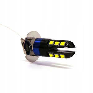 Żarówka Led H3 12v 1400lm Canbus Św. Dzienne Mgła