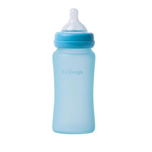 Butelka szklana dla niemowląt 240 ml Turkusowa Bo Jungle B-Thermo butelka