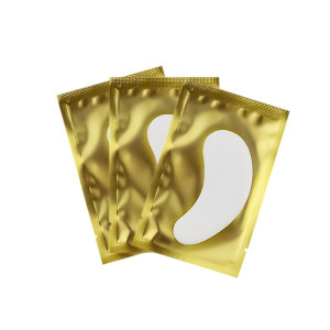 Płatki Pod Oczy Do Przedłużania Rzęs- Złote - 50 szt