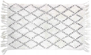 Dywanik łazienkowy bawełniany 50x80 LATIKA WHITE