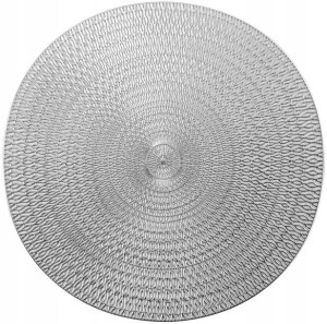 Podkładka na stół etno srebrna 38 cm CREOLE SILVER