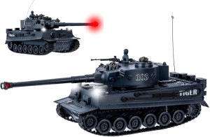 Czołg Zdalnie Sterowany Na Pilot RC Światło Dźwięk Duży TIGER