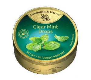 Landrynki Cavendish Clear Mint Drops miętowe 200g