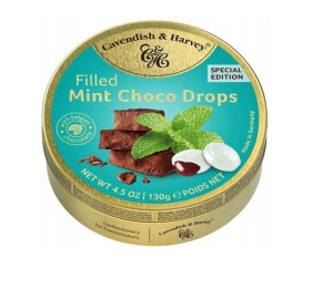 Landrynki Cavendish Mint Choco Drops 130g