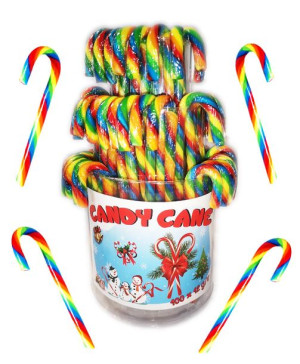 Lizaki laski świąteczne CANDY CANE 100 sztuk 1200g