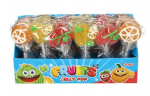 Lizaki żelki Fruits Jelly Pop 30 sztuk 540g