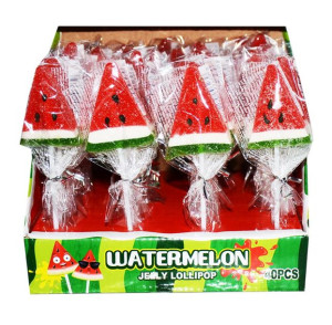 Lizaki Żelki Watermelon Lollipop Arbuzy 40 sztuk
