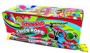 Żelki Jojo Stripple Taffy Rope Owocowe 60 Sztuk 1500g