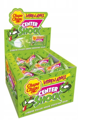 Chupa Chups Center Shock jabłko kwaśna guma 400g