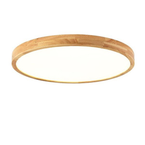 Lampa Sufitowa Plafon Skandynawski Drewniany Led