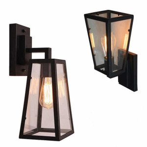 5x Lampa Ścienna Kinkiet Czarny Loft E27