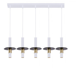 Lampa wisząca Alvito 5 Biały 0538 - Amplex