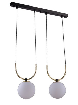 Lampa wisząca Balos 1 Czarny 0408 - Amplex