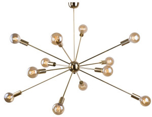 Lampa wisząca Danaia 12 Złoty 0149 - Amplex